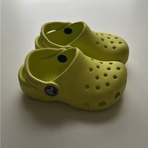 CROCS Yellow Clogs with Heel Strap and Ventilation